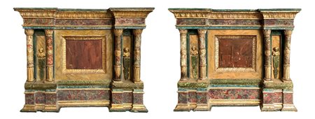 Coppia di mobili bassi, 19° secolo