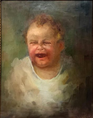 Abate Cristaldi, Domenico (Catania  1891-Roma  1949)  - Bambino che piange, Inizi 20° secolo