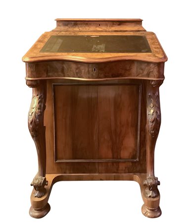 Mobile Davenport in legno  e radica di noce