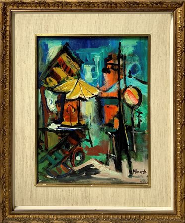 Scena di mercato all'aperto, 1970