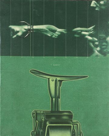 SARRI SERGIO Torino 1938 "Studio per esperimento (al polso)" 1976 62x50,5...