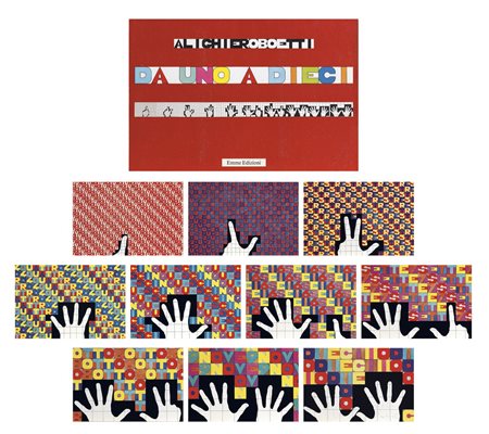 BOETTI ALIGHIERO Torino 1940 - 1994 Roma "Da uno a dieci" Cartella con 20...