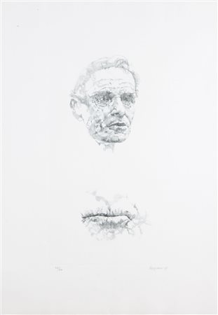 VESPIGNANI RENZO Roma 1924 - 2001 "Studio per figura" 1969 71x50 (foglio),...