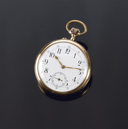 OROLOGIO DA TASCA Orologio da tasca, anonimo Diam. 47 Doppia cassa in oro...