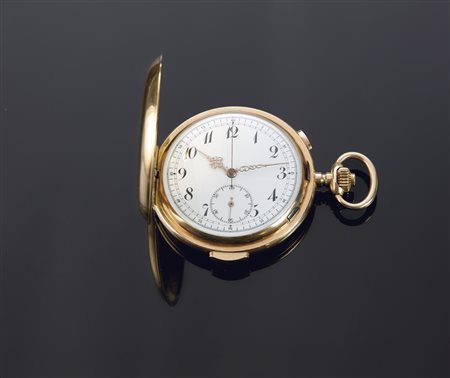 OROLOGIO DA TASCA Orologio da tasca, anonimo, cronografo, inizi XX secolo...