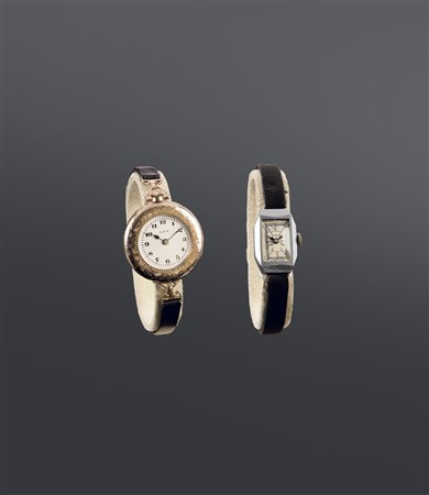 LOTTO DI DUE OROLOGI DA POLSO Lotto composto da due orologi da polso Diam. 30...