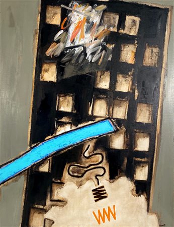 CERETTI MINO Milano (Mi) 1930 Città 2005 Acrilico su tela 92,00x73,00...