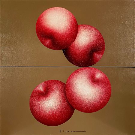 VIVIANI VANNI Mantova (Mt) 1937 Vibrazioni sulla corda Olio su tela...