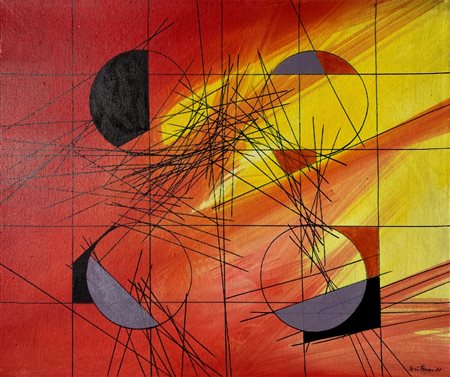 FERRARI LORIS milano (milano) 1942 Senza titolo 1988 Olio su tela 50,00x60,00...