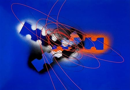 CRIPPA ROBERTO Monza (Mb) 1925 Spirale 1967 Acrilico su carta intelato...