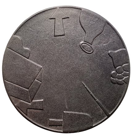 TADINI EMILIO Milano (Mi) 1927 piatto in ghisa per Borgorotondo Fusione in...