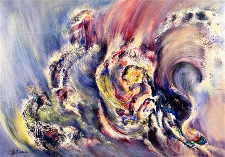 MARDESIC BORIS Lissa (Croazia) 1922 Genesi 1 2004 Olio su tela 70,00x100,00...