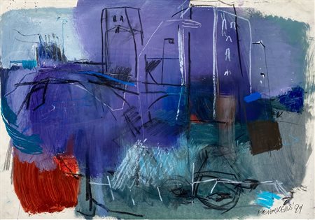 MEHRKENS KARL KLAUS Brema (Germania) 1955 Senza titolo 1999 Mista su carta...