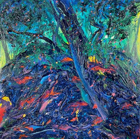 DEODATO PINO Nao -ViboValentia (VV) 1950 Gli occhi del lupo 1990 Olio su tela...