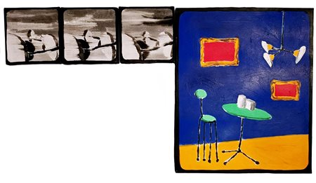 PUSOLE PIERLUIGI Torino (To) 1963 4 pezzi 1989 Acrilici su 4 tele...