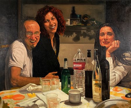 NANNINI MATTEO Bologna (Bo) 1979 Ridono 2007 Olio su tela 100,00x120,00...