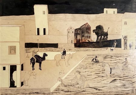 PERRONI MARCO Cantù (Co) 1970 Senza titolo 1995 Mista su carta 50,00x70,00...