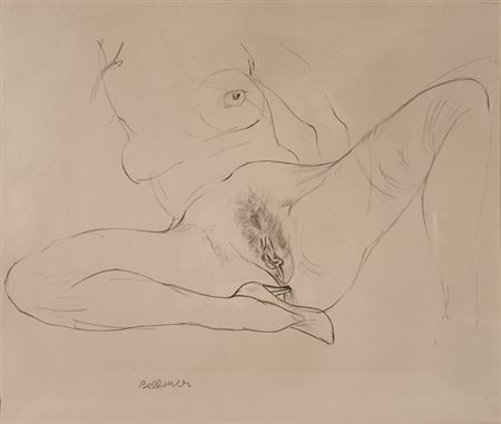 BELLMER HANS Katowice (Polonia) 1902 Senza titolo Matita su carta 50,00x35,00...