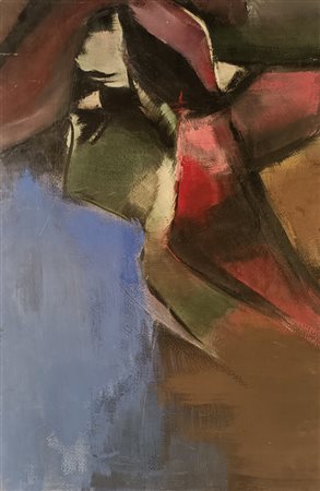 SQUATRITI FAUSTA Milano (Mi) 1941 Senza titolo Olio su cartone 83,00x55,00...