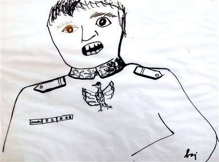 ENRICO BAJ, Et le général donnait des ordres, 1970