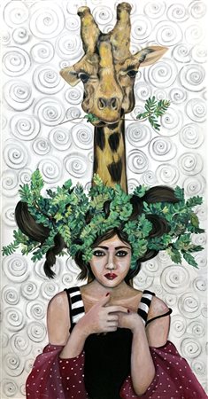 FRANCESCA LEONI, Riflessione con giraffa, 2021