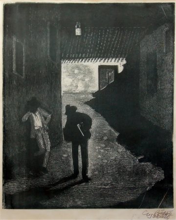 GIUSEPPE BIASI, Serenata notturna, 1934