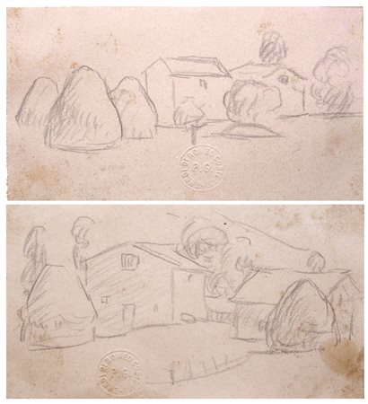 ROMEO COSTETTI, Capanne, Casetta campestre (lotto unico con due opere)