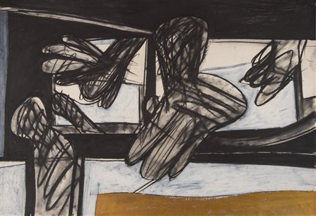 CONCETTO POZZATI (Vo' 1935 - Bologna 2017) "Senza titolo", 1962. Tecnica...