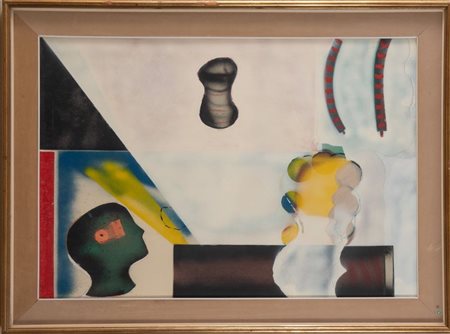 CARMELO ZOTTI (Trieste 1933 - Treviso 2007) "Senza titolo". Olio su tela. Cm...