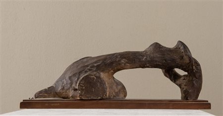 GERMANO SARTELLI (Imola 1925 - 2014) "Lavandaie". Terracotta verniciata. Cm...