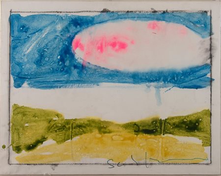 MARIO SCHIFANO (Homs 1934 - Roma 1998) "Paesaggio anemico", prima metà degli...