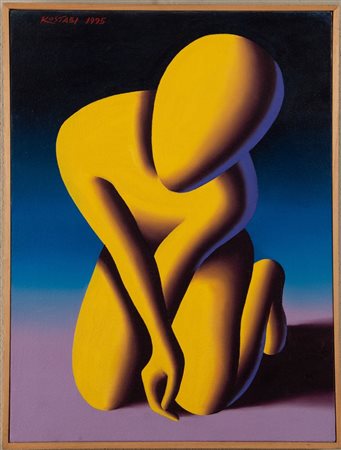 MARK KOSTABI (Los Angeles 1960) "Urge", 1995. Olio su tela. Cm 60,x45. Opera...
