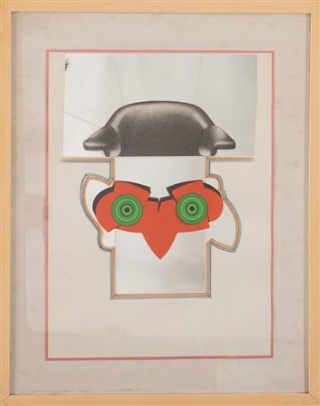 UMBERTO MARIANI (Milano 1936) "Senza titolo", 1969. Tecnica mista e collage...