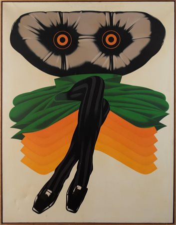 UMBERTO MARIANI (Milano 1936) "Perchè non guardi?", 1968. Olio su tela. Cm...