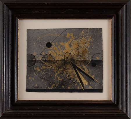 WALTER VALENTINI (Pergola 1928) "Ascesi", 2003. Acquerello su carta. Cm...