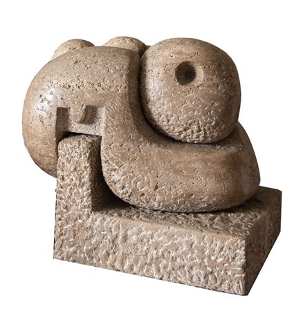 PIETRO CASCELLA (Pescara 1921 - Pietrasanta 2008) "Senza titolo". Scultura in...