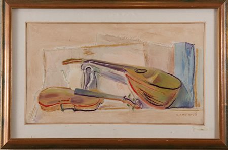 ILARIO ROSSI (Bologna 1911 - Bologna 1994) "Natura morta", 1976. Olio su...