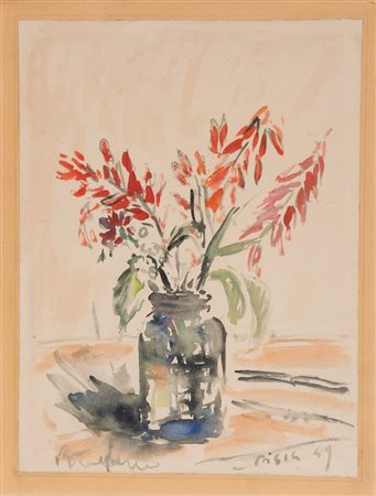 FILIPPO DE PISIS (Ferrara 1896 - Milano 1956) "Natura morta", 1949....