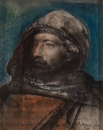 PIETRO ANNIGONI (Milano 1910 - Firenze 1988) "San Paolo". Tecnica mista su...