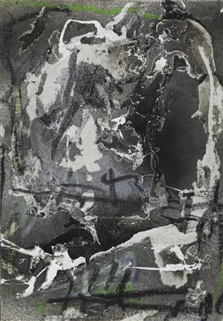 Emilio Vedova (1919 - 2006) PAGINA DI DIARIO 95 - 5 olio su tela , cm...