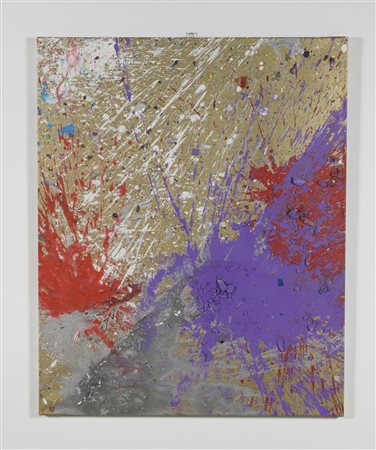 Shozo Shimamoto (1928 - 2013) MAGI 917. BOTTLE CRASH tecnica mista su tela,...