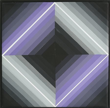 Horacio Garcia Rossi (1920 - 2012) COMPOSIZIONE acrilico su tela, cm 30x30...