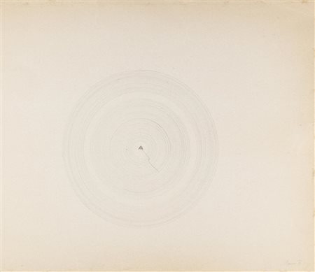 Fabio Mauri (1926 - 2009) DRAMOPHONE carboncino su carta, cm 60x70 1976 Firma...