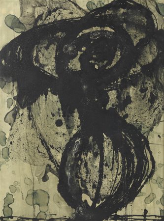 Enrico Baj (1924 - 2003) SPIRALEN tecnica mista su tela, cm 79x58,50 1952 Al...