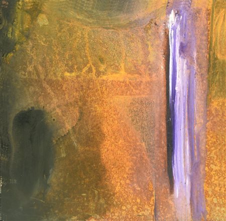 Alessandro Busci (1971) SENZA TITOLO smalto su ferro, cm 63x63 2004 Sigla. Al...