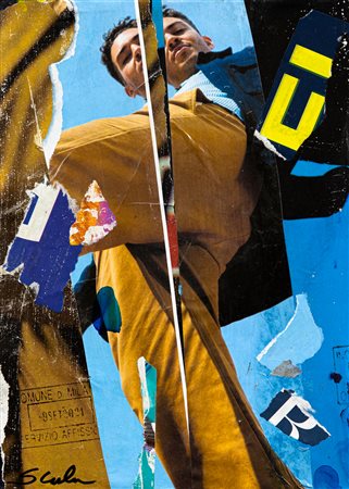ROBERTO SCALA (1968) - Smile after Mimmo Rotella, 2021