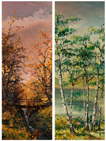 DINO ASNAGHI - Lotto unico di 2 opere