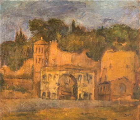 Orfeo Tamburi, Paesaggio Romano (Arco di Giano) Fine anni '30