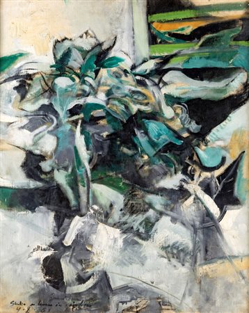 Piero Guccione, Secondo studio per l'uomo in giardino 1962