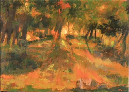 Ugo Attardi, Paesaggio alberato